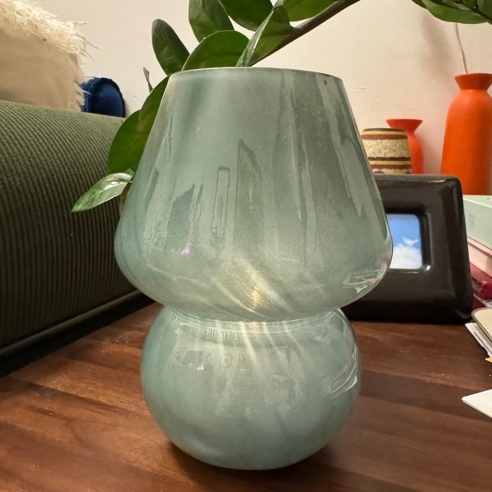Blown Glass Decorative Mushroom Lantern